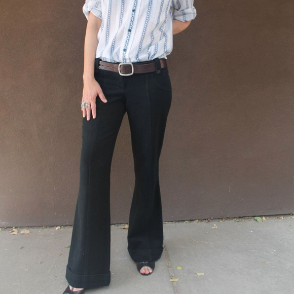 jovovich hawk Pants - Jovovich Hawk Cashmere Pants/Slacks Hip Hugger
